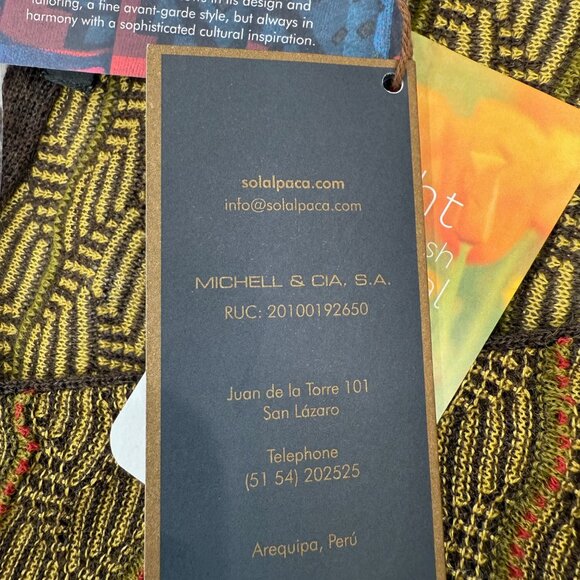 SOL ALPACA NWT Lightweight Cardigan purchased in Peru - Picture 5 of 13